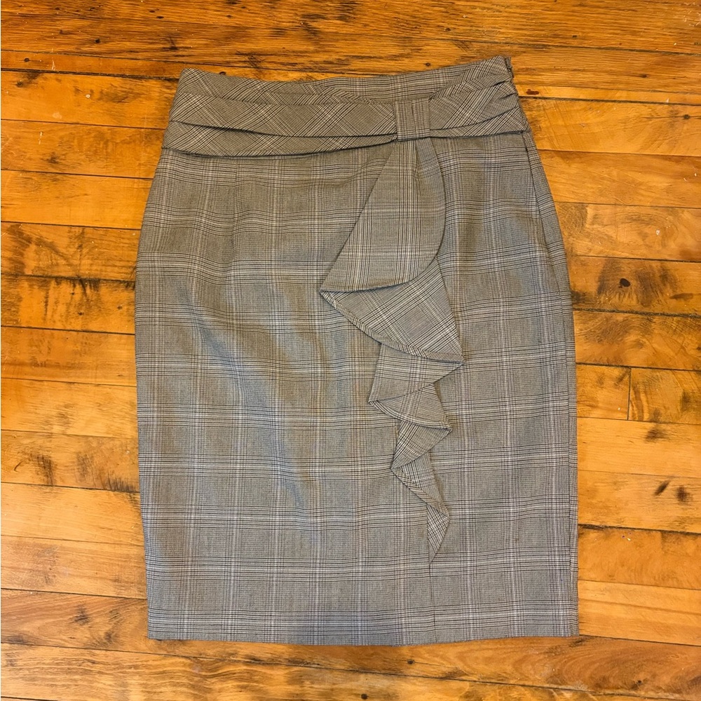 Gray Plaid Women's Skirt